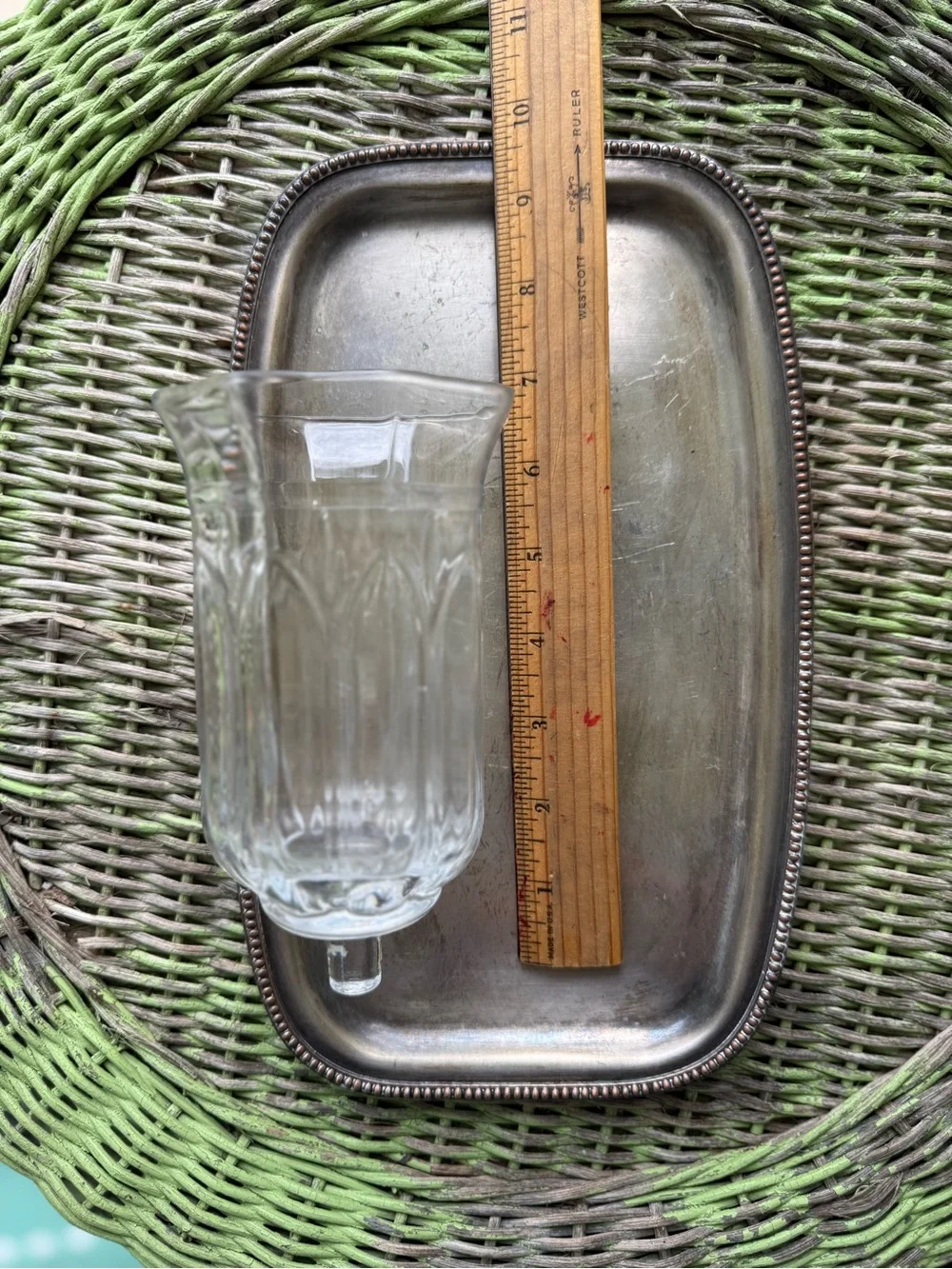 Vintage Glass Votive Candle Holders -Set of 3